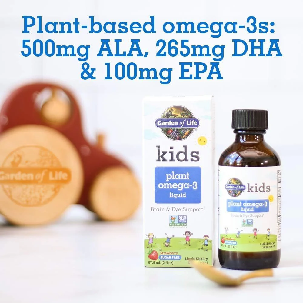 Kids Plant Omega-3 2 Oz Liquid Strawberry - Image 3