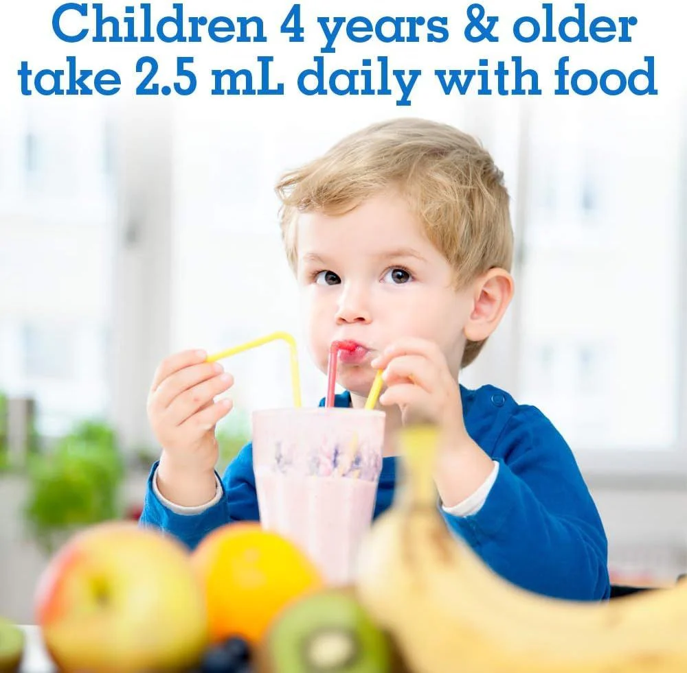 Kids Plant Omega-3 2 Oz Liquid Strawberry - Image 4