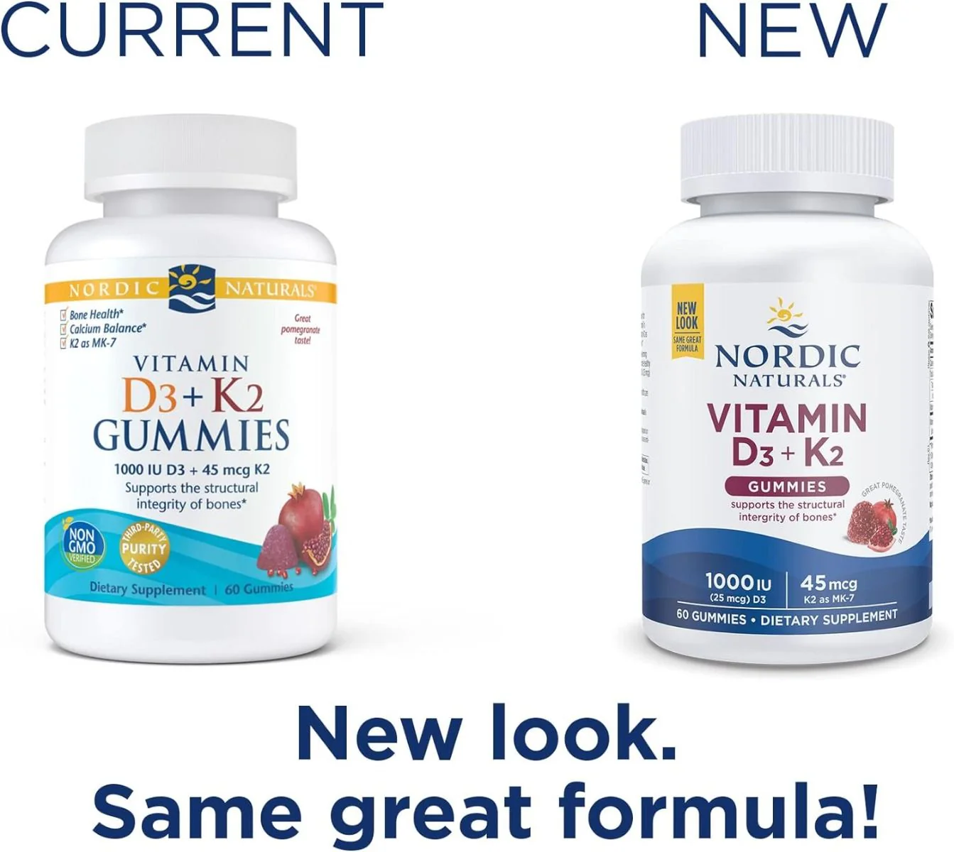 Vitamin D3 + K2 Gummies 1000 IU 60 Gummies Pomegranate - Image 5